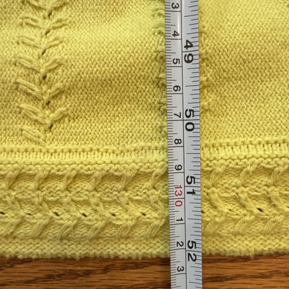 Haute Hippie Women's Crochet Knit Boho Maxi Dress L Neon Yellow Festival Beach - Picture 8 of 8